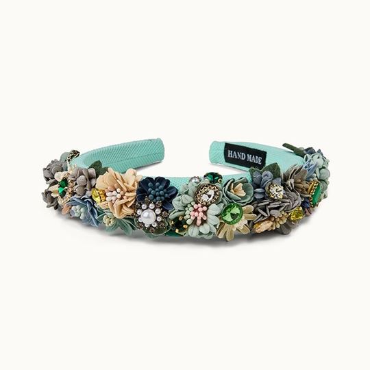 Bild von Haarreif Flower  Turquoise - by vivi.