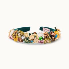 Bild von Haarreif Flower Petrol - by vivi.