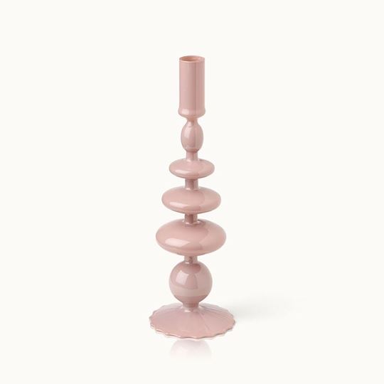 Bild von Kerzenständer Glas Bubble Beige - by vivi.