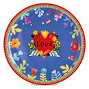 Bild von SERVING PLATE LOVE RED DIAM. CM. 31