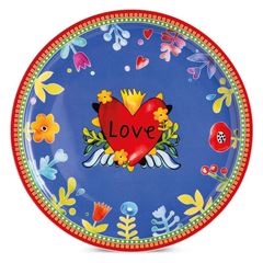 Bild von SERVING PLATE LOVE RED DIAM. CM. 31