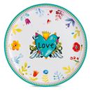 Bild von SERVING PLATE LOVE TURQUOISE DIAM. CM. 31
