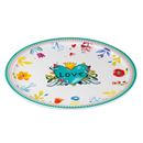 Bild von SERVING PLATE LOVE TURQUOISE DIAM. CM. 31