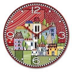 Bild von CLOCK PAESE MIO RED DIAM. CM.50