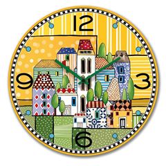 Bild von CLOCK PAESE MIO YELLOW DIAM. CM.50