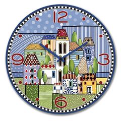 Bild von CLOCK PAESE MIO BLUE DIAM. CM.50