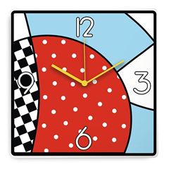 Bild von CLOCK WARA' RED CM 31X31