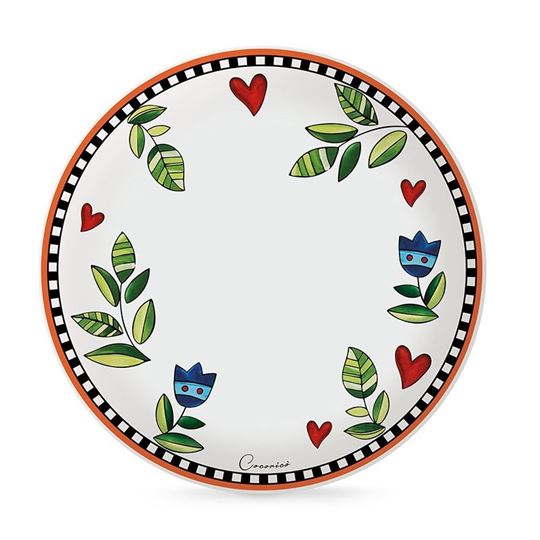 Bild von SET 6 DINNER PLATES COCORICO' ORANGE DM 27