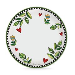 Bild von SET 6 DINNER PLATES COCORICO' GREEN DM 27