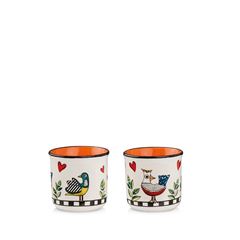 Bild von SET 2 MINI MUGS COCORICO' ORANGE ML 90