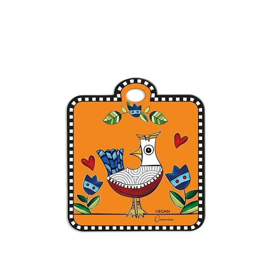 Bild von TRIVET COCORICO' ORANGE CM 16X18