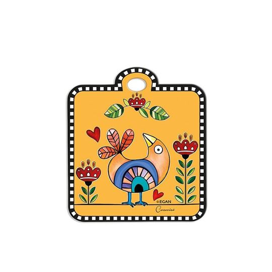 Bild von TRIVET COCORICO' YELLOW CM 16X18