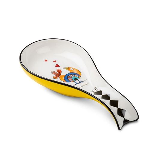 Bild von LADLE REST COCORICO' YELLOW CM 21X10