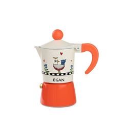 Bild von MOKA COFFEE MAKER COCORICO' ORANGE 2CPS