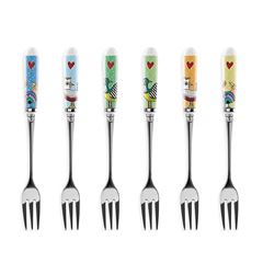 Bild von SET 6 DESSERT FORKS COCORICO'