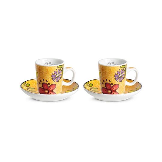 Image sur 2 PC COFFEE SET BELLAMORE ORANGE ML 100