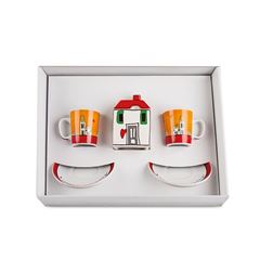 Bild von SET 2 COFFEE CUPS - SUGAR BOWL LE CASETTE RED