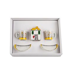 Bild von SET 2 COFFEE CUPS - SUGAR BOWL LE CASETTE YELLOW