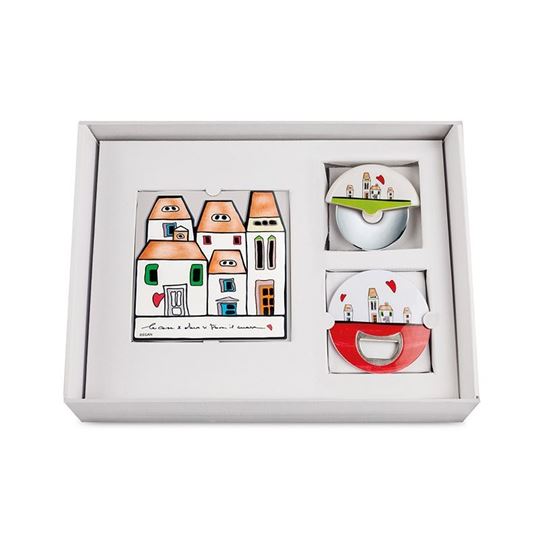 Picture of SET TRIVET - BOTTLE OPENER - PIZZA CUTTER