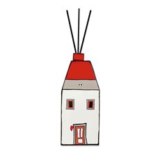 Bild von VASE SCENT DIFFUSER LE CASETTE WITH TOP RED CM 11X27