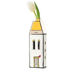 Bild von VASE SCENT DIFFUSER LE CASETTE WITH TOP YELLOW CM 11X27