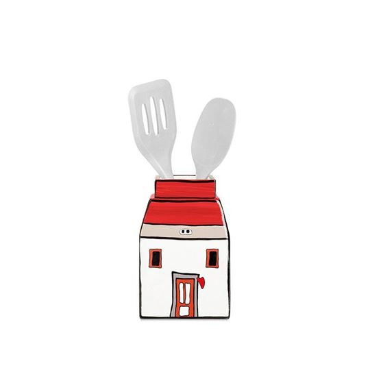 Bild von VASE LE CASETTE RED CM 11X17