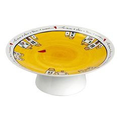 Bild von CAKE STAND LE CASETTE YELLOW CM 27X10