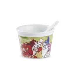 Image de SET 4 MIXED ICE CREAM CUPS WITH SPOON 7 DWARFS ML 250
