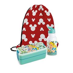 Bild von SET LUNCHBOX+WATER BOTTLE ALICE TALES W/STRING BAG