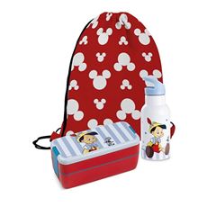 Bild von SET LUNCHBOX+WATER BOTTLE PINOCCHIO TALES W/STRING BAG