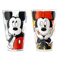 Bild von SET 2 PCS GLASS MICKEY E MINNIE F&E ML 310
