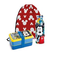 Bild von SET LUNCHBOX+WATER BOTTLE MICKEY F&E W/STRING BAG