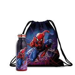 Bild von SET WATER BOTTLE+STRING BAG SPIDER-MAN