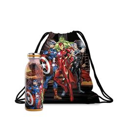 Bild von SET WATER BOTTLE+STRING BAG AVENGERS
