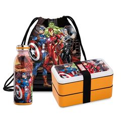 Bild von SET LUNCH BOX+WATER BOTTLE+STRING BAG AVENGERS
