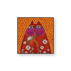Bild von PICTURE L.BURCH GATTO ARANCIO CM 50X50