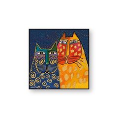 Bild von PICTURE L.BURCH GATTO BLU CM 50X50