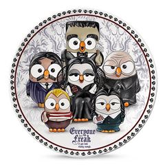 Bild von ROUND SERVING PLATE THE ADDAMS FAMILY D. 31