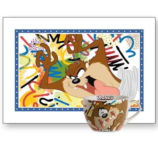 Bild von SET BREAKFAST CUP AND PLACEMAT TAZ
