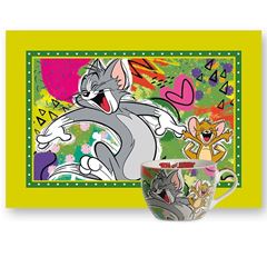 Bild von SET BREAKFAST CUP AND PLACEMAT TOM&JERRY