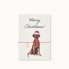Picture of Armband-Karte: Brown Christmas Labrador - by vivi.