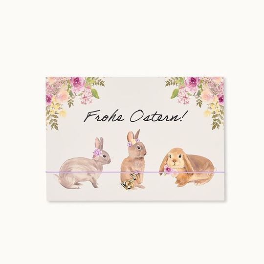 Bild von Armband-Karte: Frohe Ostern Hasis - by vivi.
