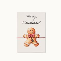 Bild von Armband-Karte: Merry Christmas Gingerbread - by vivi.