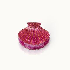 Bild von Haarklammer Muschelform Pink Glitter - by vivi.