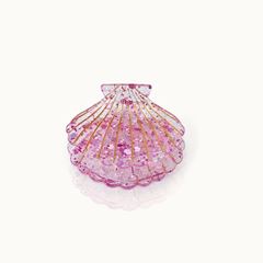 Bild von Haarklammer Muschelform Pink Sparkle - by vivi.