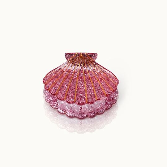 Immagine di Haarklammer Muschelform Rose Glitter - by vivi.