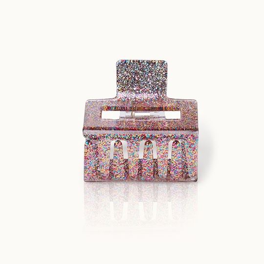 Bild von Haarklammer Square  Confetti  Glitter - by vivi.
