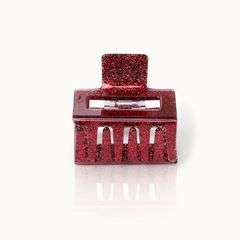 Image de Haarklammer Square  Red Glitter - by vivi.