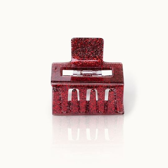 Bild von Haarklammer Square  Red Glitter - by vivi.