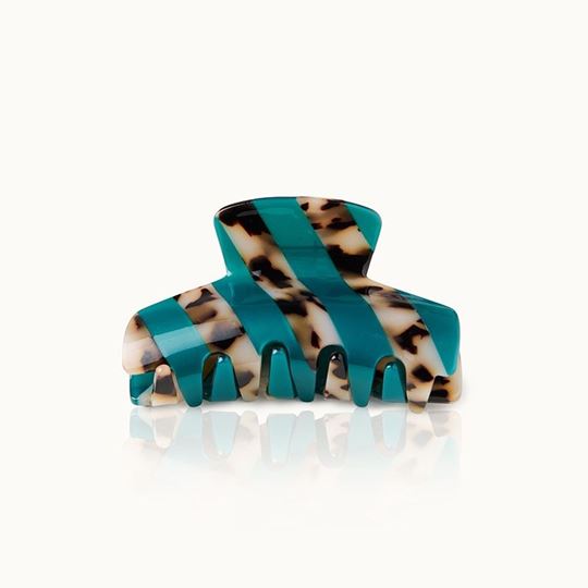 Immagine di Haarklammer Stripes Green Leo - by vivi.